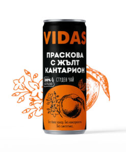 Студен Чай Праскова и Жълт Кантарион Vidas 250 мл