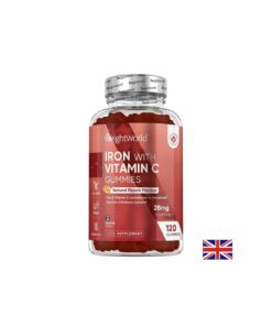 Анемия - Желязо + Витамин С Гъми, 120 желирани таблетки, с вкус на праскова