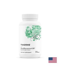 Антиоксидант - PolyResveratrol- SR® Ресвератрол + кофактори, 60 капсули с удължено освобождаване Thorne