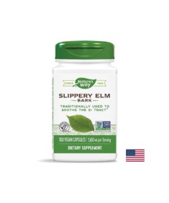 Alternative view of Slippery Elm Bark - Червен бряст (кора) - При раздразнения на стомашната лигавица, 400 mg, 100 капсули Nature’s Way