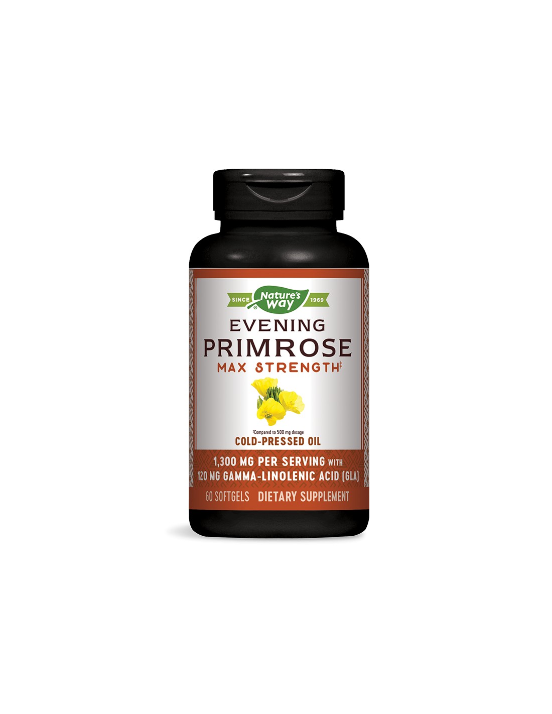 Evening Primrose - Вечерна иглика (масло), 1300 mg, 60 софтгел капсули Nature’s Way - Image 2