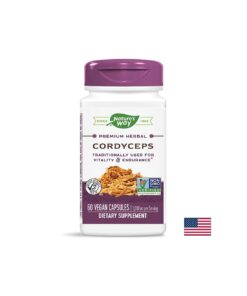 Cordyceps/ Кордицепс 500 mg х 60 капсули Nature’s Way