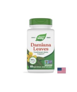 Damiana Leaves/ Дамиана (лист) 400 mg х 100 капсули Nature’s Way