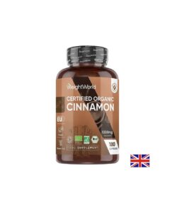 Контрол на теглото и кръвната захар - Цейлонска канела (органик), 1000 mg х 180 капсули Weight Worl