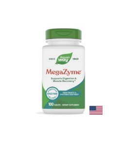 Mega-Zyme Pancreatic Enzymes - Панкреатични ензими, 100 таблетки Nature’s Way