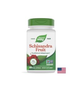 Schisandra Fruit – Шизандра (плод) - Адаптоген и имуномодулатор, 580 mg, 100 капсули Nature’s Way